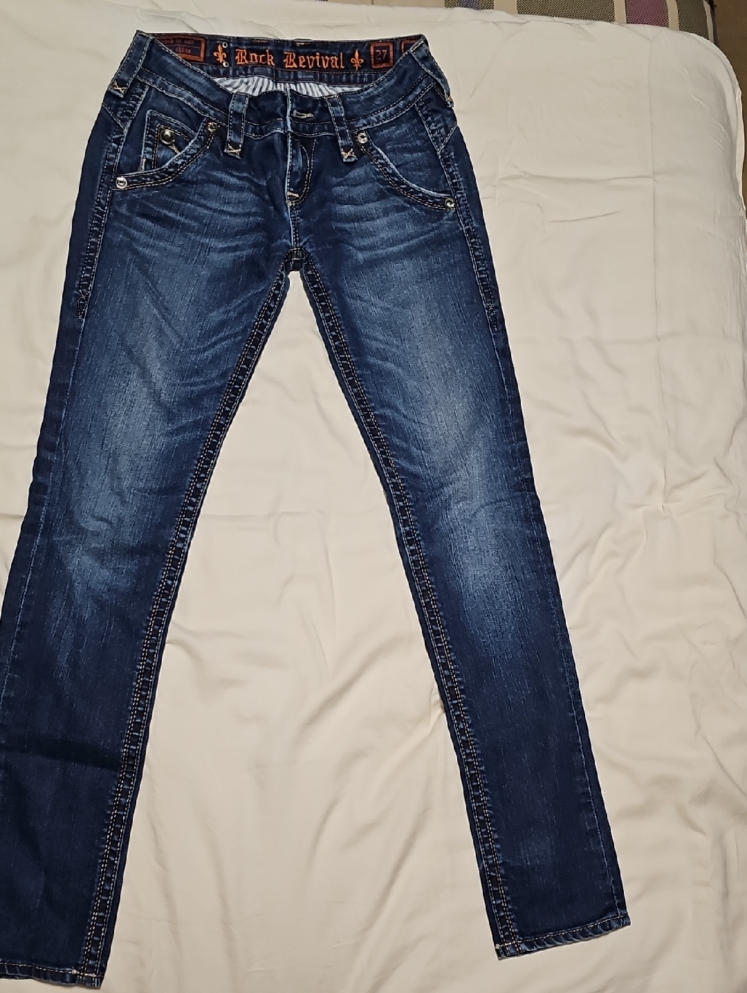Rock Revival Women’s Skinny Jeans - Dark Blue